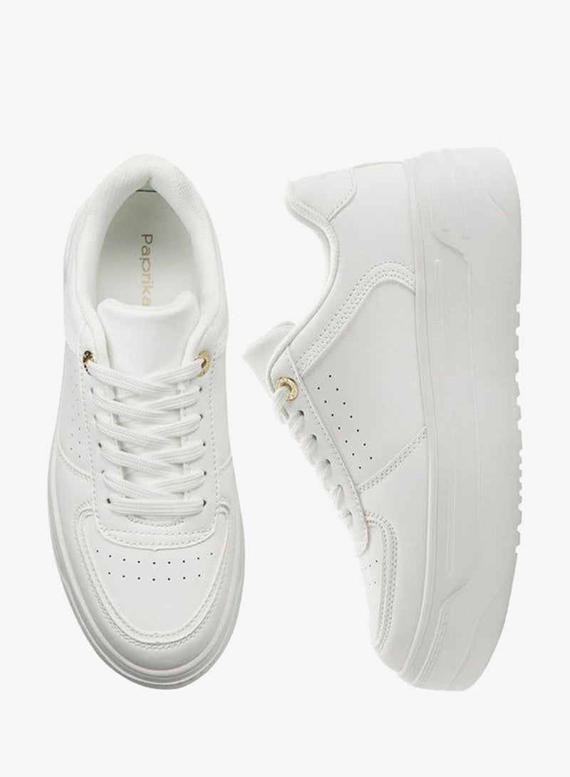 Paprika Women Lace-Up Ankle Sneakers - Image 3